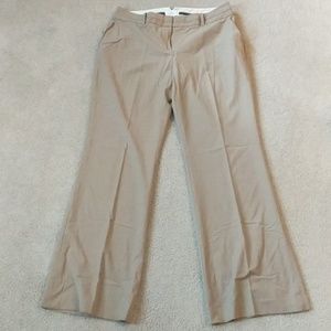 LOFT Julie cut camel dress pants size 8